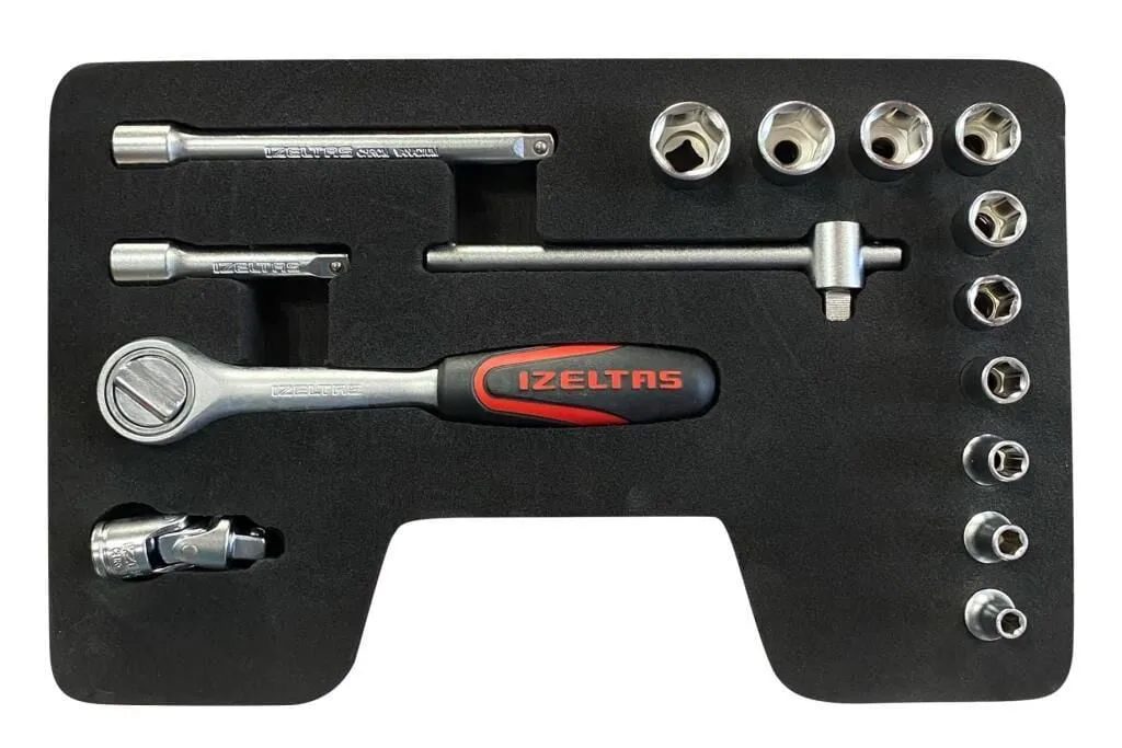 1-4-alti-kose-lokma-anahtar-takimi-15-parca-kutusuz-17472 İzeltaş 1/4'' Altı Köşe Lokma Anahtar Takımı 15 Parça (Kutusuz) - 1107006015 - Görsel 1