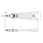 BETA - Kollu Perçin Pensesi 1742A - Görsel 2