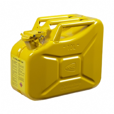 KNC - Metal Yakıt Bidonu 10 Lt Sarı