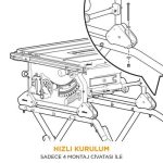 Evolution 119-0050 R255TBL Tezgah Testere Standı - Görsel 8