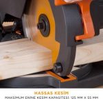 Evolution 046-0003A R210CMS Bileşik Gönye Kesme Makinesi, 210mm - Görsel 8