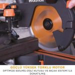 Evolution 048-0003A R210SMS+ Kızaklı Gönye Kesme Makinesi, 210mm - Görsel 7