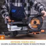 Evolution 052-0003A R255SMS+ Kızaklı Gönye Kesme Makinesi, 255mm - Görsel 20