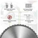 Evolution F185TCT-16CS Çoklu Malzeme için Dairesel Testere Bıçağı, 185mm - Görsel 3