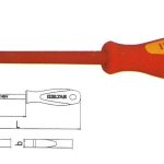 İzeltaş 1000V İzoleli Elektrikçi Düz Uçlu Tornavida 5.5x125 mm - 4140175512