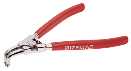 İzeltaş 3311 Dış Segman Pense Yaylı Eğri 125 mm - 3311120125