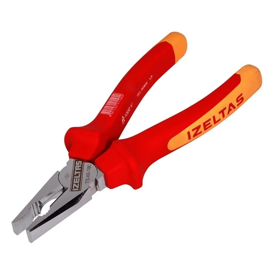 izeltas-elektrikci-izoleli-kombine-pense-160mm-15127 İzeltaş Elektrikçi İzoleli Kombine Pense 160MM - 3020126160 - Görsel 1