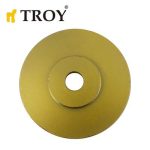 TROY 25071 Avuç Taşlamalar için Ahşap Törpü Diski, Düz Yassı, 100mm - Görsel 2