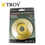 TROY 25072 Avuç Taşlamalar için Ahşap Törpü Diski, Konik, 100mm - Görsel 3
