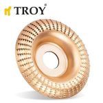 TROY 25074 Avuç Taşlama için Ahşap Aşındırıcı Törpü Diski, Toroidal, 125mm - Görsel 4