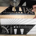 TROY 25901 Alüminyum Kırlangıç Geçme İşaretleme Gönyesi, 215mm - Görsel 8