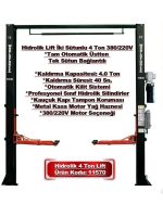 World Force - Hidrolik Lift İki Sütunlu 4 Ton 380/220V Tam Otomatik Üstten Bağlantılı - Görsel 2