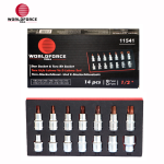 World Force - Torx Uçlu Lokma Ve E Lokma Seti 14 Parça 1/2'' (E10-E24, T30-T70)