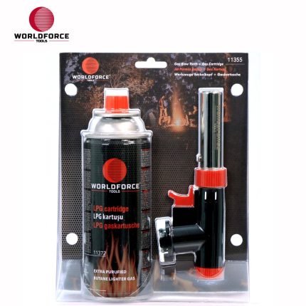 World Force - Jet Pürmüz Başlığı + LPG Gaz Kartuşu 400ml