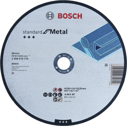 Bosch Kesme Diski Standard For Metal Düz 180x22,23x1,0 mm (A 30 S BF) - 2608619769