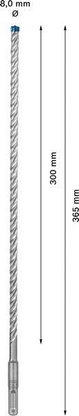 Bosch Kırıcı Delici Uç SDS-Plus-7X Expert 8x365 mm (1 Adet) - 2608900092 - Görsel 3