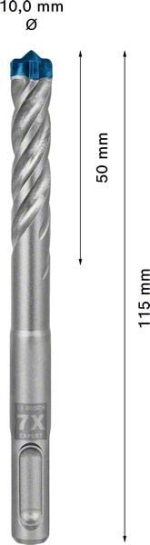 Bosch Kırıcı Delici Uç SDS-Plus-7X Expert 10x115 mm (1 Adet) - 2608900096 - Görsel 3