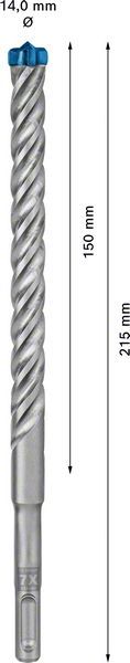 Bosch Kırıcı Delici Uç SDS-Plus-7X Expert 14x215 mm (1 Adet) - 2608900120 - Görsel 3
