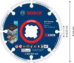 Bosch X-Lock Metal Kesme Diski Diamond Metal Wheel 115x22,23 mm - 2608900532 - Görsel 5