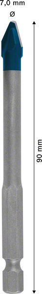 Bosch Seramik Matkap Ucu Expert HEX-9 HardCeramic 7x90 mm - 2608900591 - Görsel 4