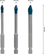 Bosch Seramik Matkap Ucu Expert HEX-9 HardCeramic Set (3 Parça) - 2608900595 - Görsel 4