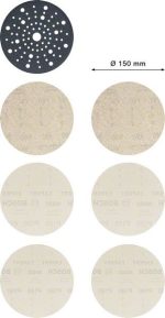 Bosch Ağ Zımpara Expert M480 Set Ø150 mm (7 Parça) - 2608901203 - Görsel 4