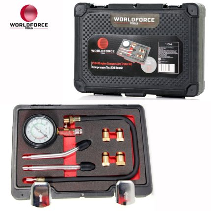 World Force - Kompresyon Test Kiti Benzin (0-20bar, М10х1.0,М12х1.25,М14х1.25,М18х1.5)