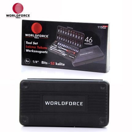 World Force - Lokma Takımı 46 Parça S-Ultra 1/4''