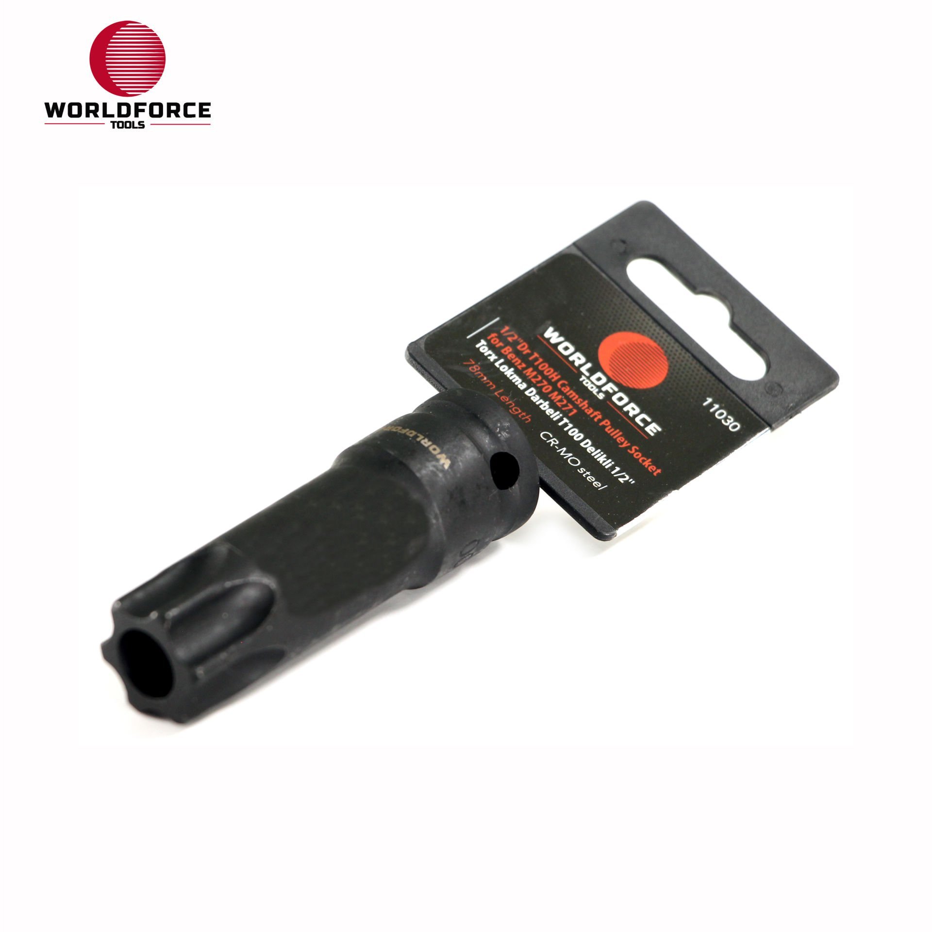 3 World Force - Torx Lokma Darbeli T100 Delikli 1/2'' - Görsel 1