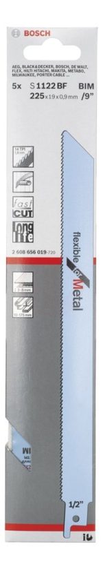 Bosch Panter Testere Bıçağı Flexible For Metal S 1122 BF 225 mm (5 Adet) - 2608656019 - Görsel 2