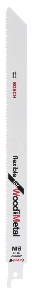 Bosch Panter Testere Bıçağı Flexible For Wood And Metal S 1122 HF 225 mm (5 Adet) - 2608656021