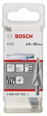 Bosch Spiral Kanallı HSS 13 Kademeli Matkap Ucu Üç Yüzeyli Şaft Ø6-30 mm - 2608597520 - Görsel 2