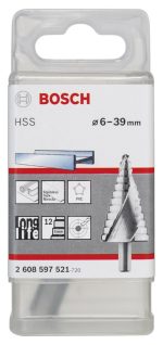 Bosch Spiral Kanallı HSS 12 Kademeli Matkap Ucu Üç Yüzeyli Şaft Ø6-39 mm - 2608597521 - Görsel 2