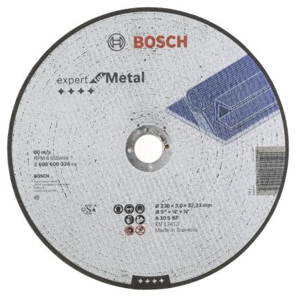 Bosch Metal Kesme Diski Expert For Metal Düz 230x22,23x3,0 mm (A 30 S BF) - 2608600324