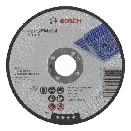 Bosch Metal Kesme Diski Expert For Metal Düz 125x22,23x2,5 mm (A 30 S BF) - 2608600394