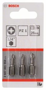 Bosch Vidalama Ucu Extra Hard PZ1x25 mm (3 Adet) - 2607001554 - Görsel 3