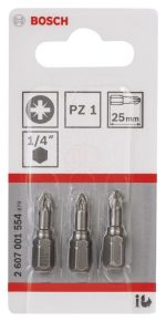 Bosch Vidalama Ucu Extra Hard PZ1x25 mm (3 Adet) - 2607001554 - Görsel 2