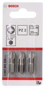 Bosch Vidalama Ucu Extra Hard PZ2x25 mm (3 Adet) - 2607001558 - Görsel 2