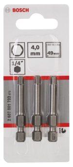 Bosch Vidalama Ucu Extra Hard HEX4x49 mm (3 Adet) - 2607001733 - Görsel 2