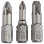 Bosch Vidalama Ucu Extra Hard Set 25 mm (3 Parça PZ1/2/3) - 2607001753