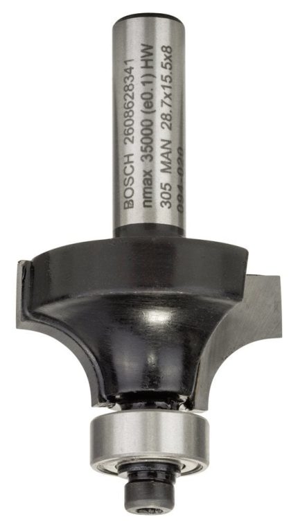 Bosch Yuvarlama Freze Ucu Standard For Wood 8x8x53 mm - 2608628341