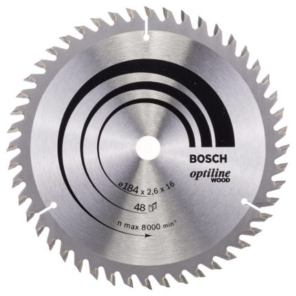 Bosch Daire Testere Bıçağı Optiline Wood 184x16 mm 48 Diş - 2608641181