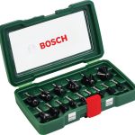 Bosch Freze Ucu Set 8 mm Şaft (15 Parça) - 2607019469