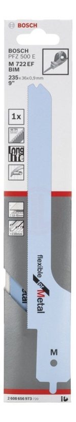 Bosch Panter Testere Bıçağı (PFZ 500 E) Flexible For Metal M 722 EF 235 mm - 2608656973 - Görsel 2