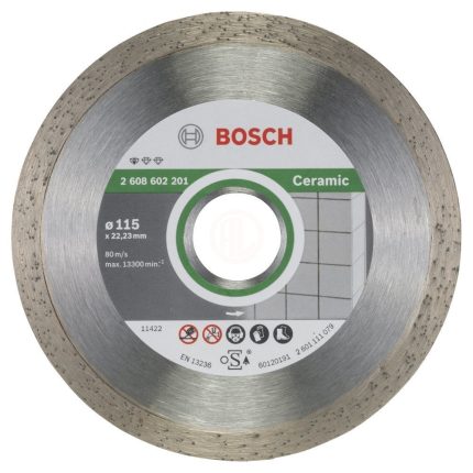 Bosch Elmas Kesme Diski Standard For Ceramic 115x22,23 mm - 2608602201
