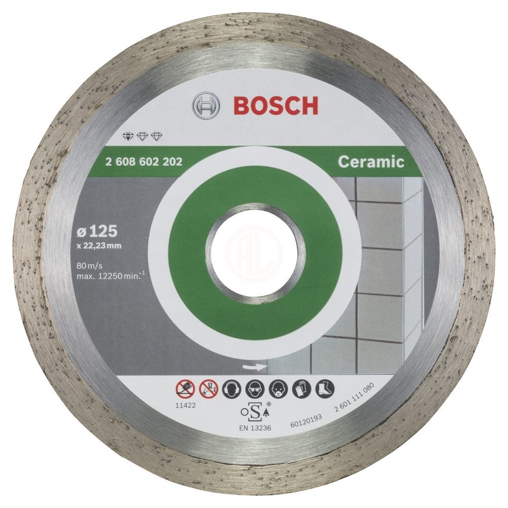 3165140441308-main Bosch Elmas Kesme Diski Standard For Ceramic 125x22,23 mm - 2608602202 - Görsel 1