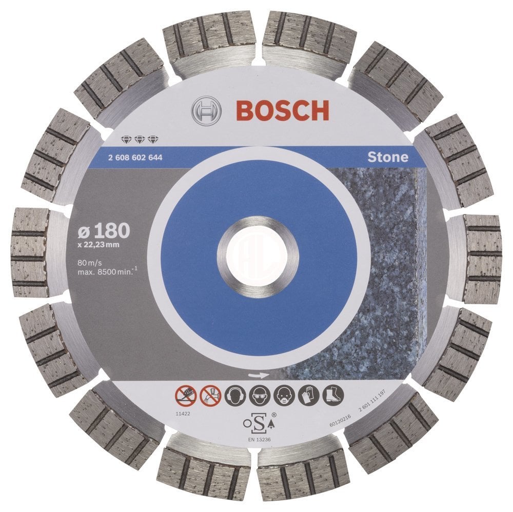 3165140581509-main Bosch Elmas Kesme Diski Best For Stone 180x22,23 mm - 2608602644 - Görsel 1