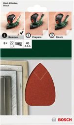 Bosch Çok Amaçlı Zımpara Kağıdı 4 Delik 95x135 mm 40 Kum (5 Adet) - 2609256A68 - Görsel 2