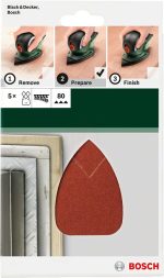 Bosch Çok Amaçlı Zımpara Kağıdı 4 Delik 95x135 mm 80 Kum (5 Adet) - 2609256A69 - Görsel 2