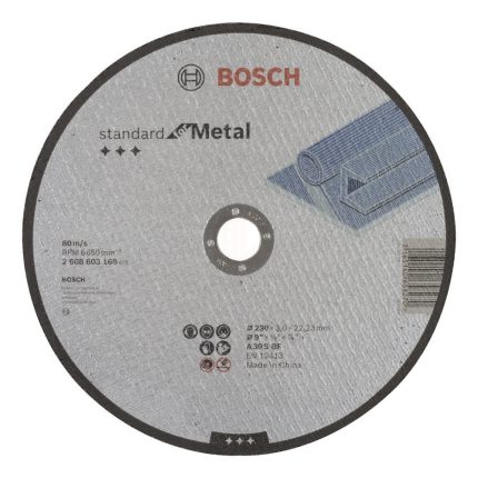 Bosch Kesme Diski Standard For Metal Düz 230x22,23x3,0 mm (A 30 S BF) - 2608603168